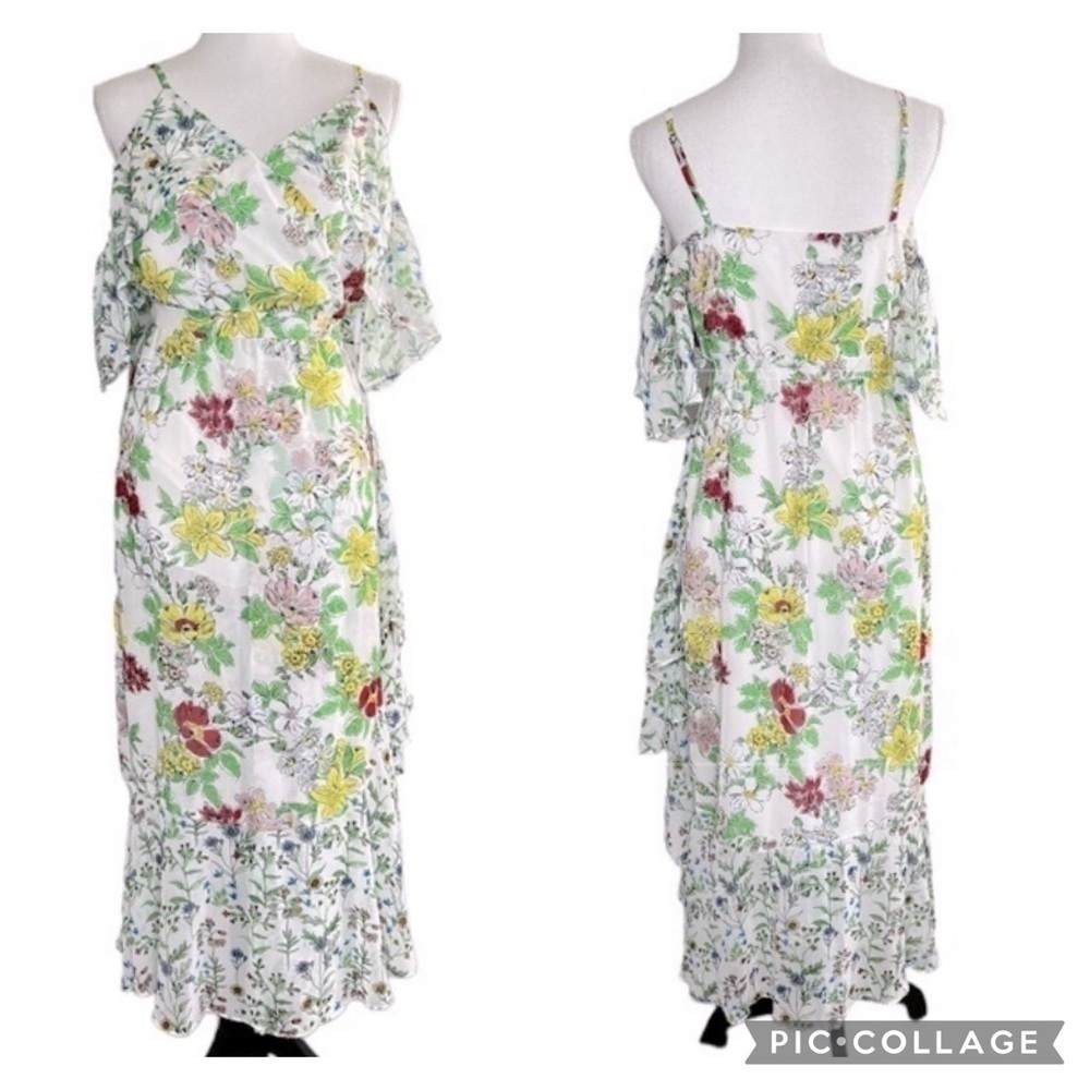 Nanette Lepore Women's Floral Cold Shoulder Dress - Picture 2 of 16